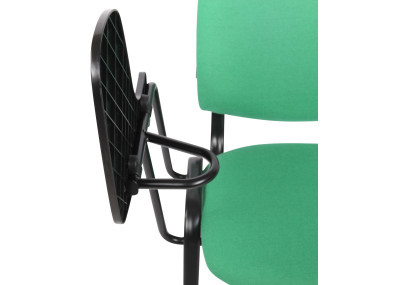 Chaise Ken avec table pliante, tissu vert