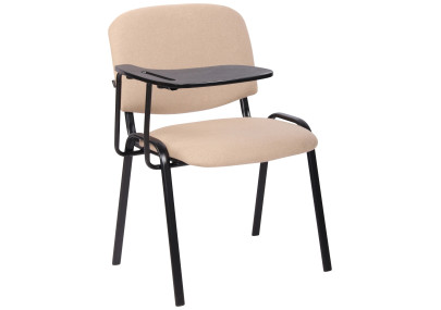 Chaise Ken avec table pliante, tissu crème