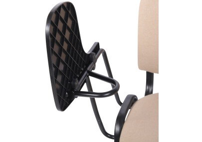 Chaise Ken avec table pliante, tissu crème