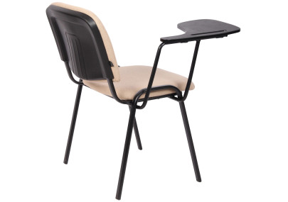 Chaise Ken avec table pliante, tissu crème