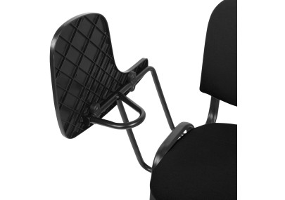 Chaise Ken XL avec table pliante, tissu noir