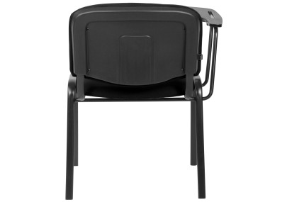 Chaise Ken XL avec table pliante, tissu noir