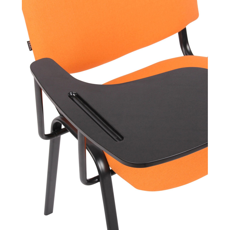 Ensemble de 4 chaises Ken avec table pliante, tissu, orange