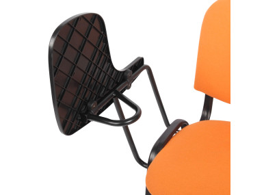 Ensemble de 4 chaises Ken avec table pliante, tissu, orange