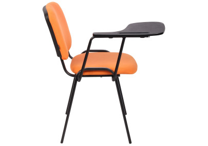 Ensemble de 4 chaises Ken avec table pliante, tissu, orange