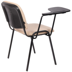 Ensemble de 4 chaises Ken avec table pliante, tissu crème