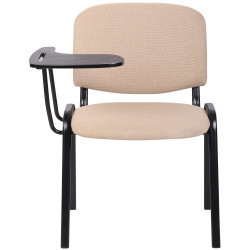Ensemble de 4 chaises Ken avec table pliante, tissu crème