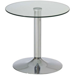 Table en verre Ikarus, verre transparent
