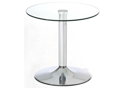 Table en verre Ikarus, verre transparent