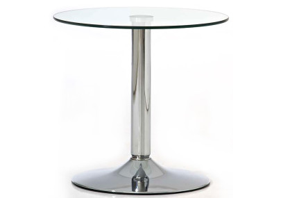 Table en verre Ikarus, verre transparent