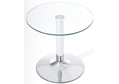 Table en verre Ikarus, verre transparent