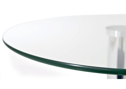 Table en verre Ikarus, verre transparent