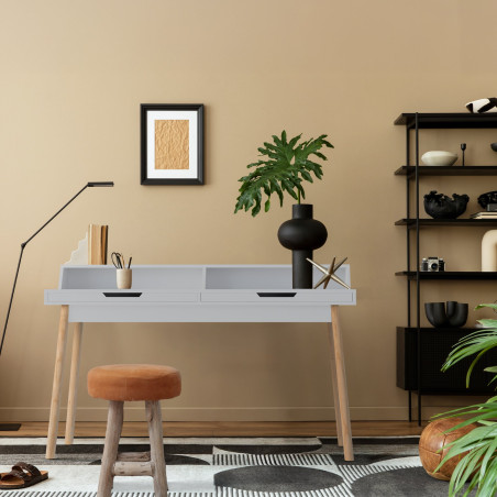 Bureau Eaton 140 cm blanc