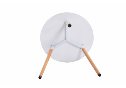 Table Ansgar, blanc naturel