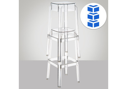 Sgabello FOX transparente