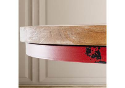 Table haute Ruhr rouge