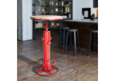 Table haute Ruhr rouge