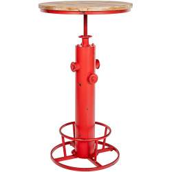 Table haute Ruhr rouge