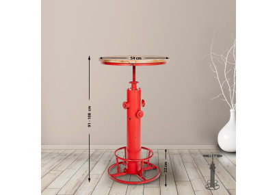 Table haute Ruhr rouge