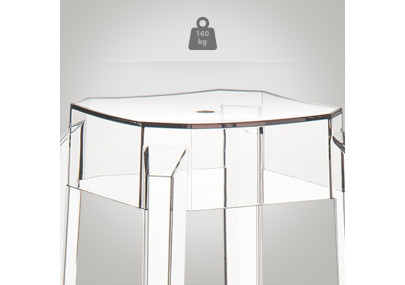 Sgabello FOX transparente