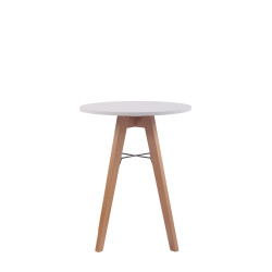 Tavolo Viktor Natura 60 Bianco