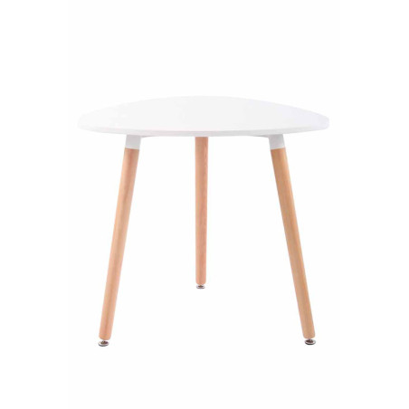 Table Abenra 80 Natura blanche