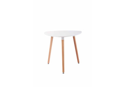 Table Abenra 80 Natura blanche