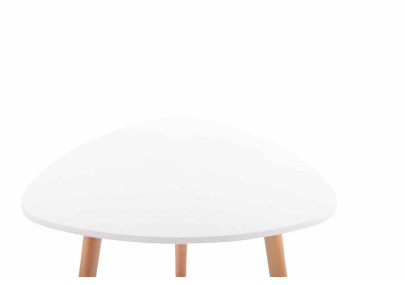 Table Abenra 80 Natura blanche