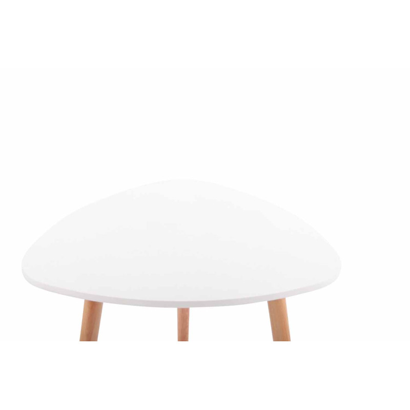 Table Abenra 80 Natura blanche