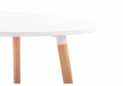 Table Abenra 80 Natura blanche