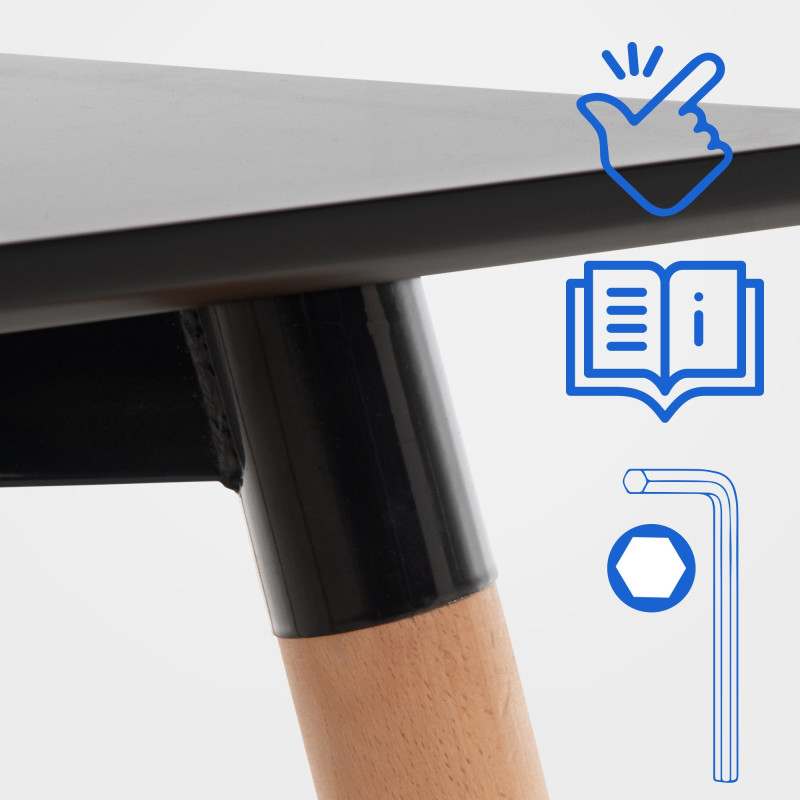 Tavolo Viborg 60 Natura Noire