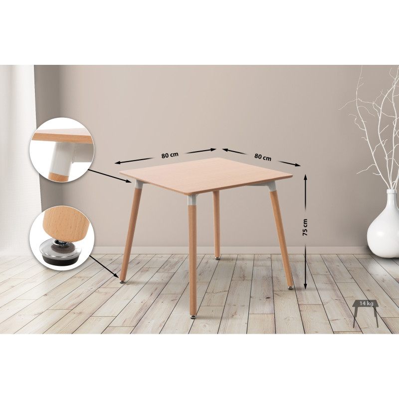 Table Viborg 80 Natura