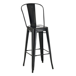 Tabouret de bar Aiden noir