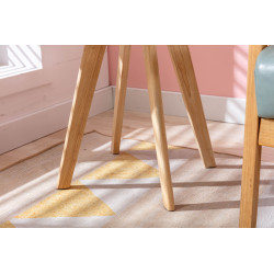 Mesa auxiliar Almeria, cuadrada, natural (cuadrada), blanca