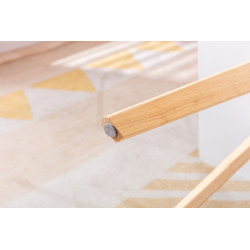 Mesa auxiliar Almeria, cuadrada, natural (cuadrada), blanca