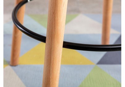 Table ronde Mijas, blanche naturelle (ronde)