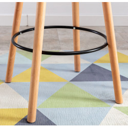 Tavolo rotondo Mijas, naturale (rotondo), nero