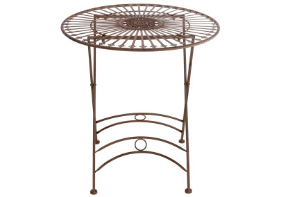 Table Tegal marron antique