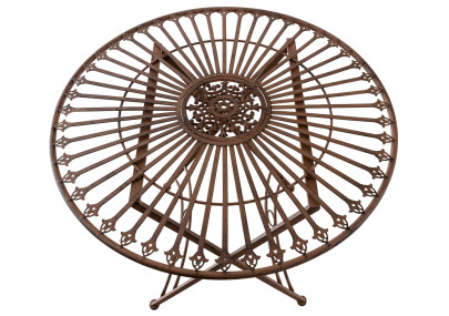 Table Tegal marron antique