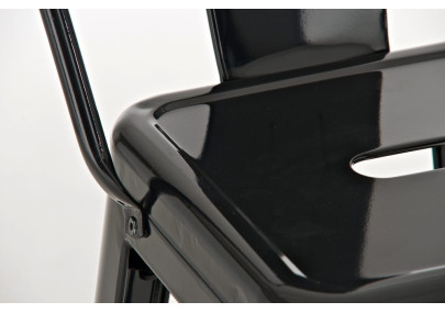 Tabouret de bar Aiden, noir