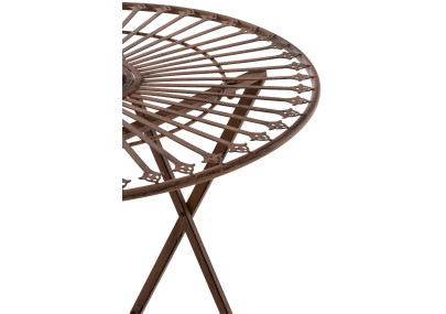 Table Tegal marron antique