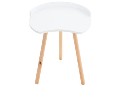 Mesa auxiliar Jannis blanca