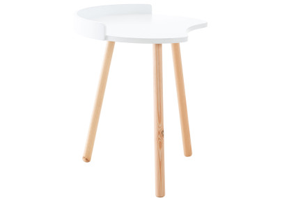 Mesa auxiliar Jannis blanca