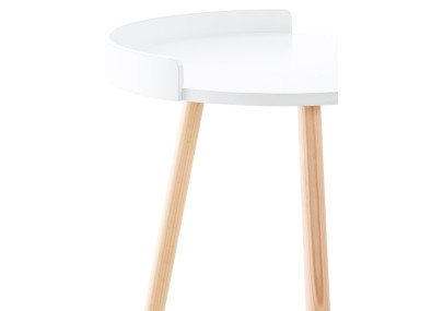 Mesa auxiliar Jannis blanca