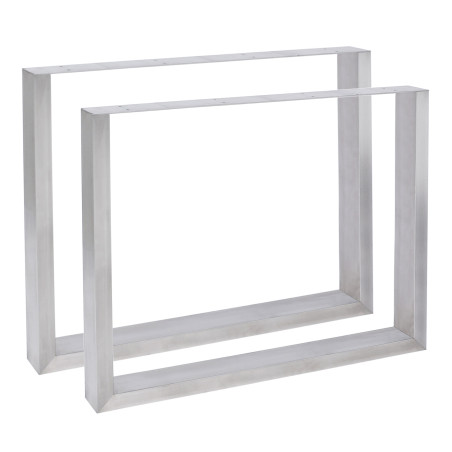 2 gambe per tavolo Velden 90 cm in acciaio inossidabile