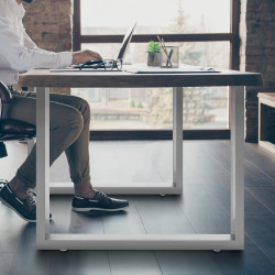 2 gambe per tavolo Velden 90 cm in acciaio inossidabile