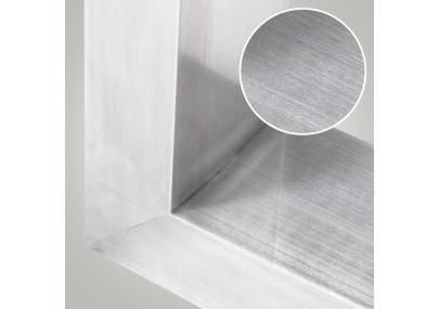 2 pés de mesa Velden 90 cm em aço inoxidável