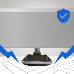 2 gambe per tavolo Velden 90 cm in acciaio inossidabile