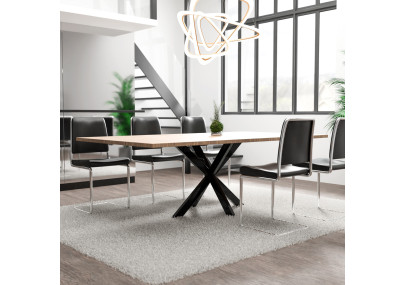 Pieds de table noirs Biloxi M