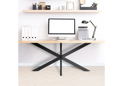 Pieds de table noirs Biloxi L